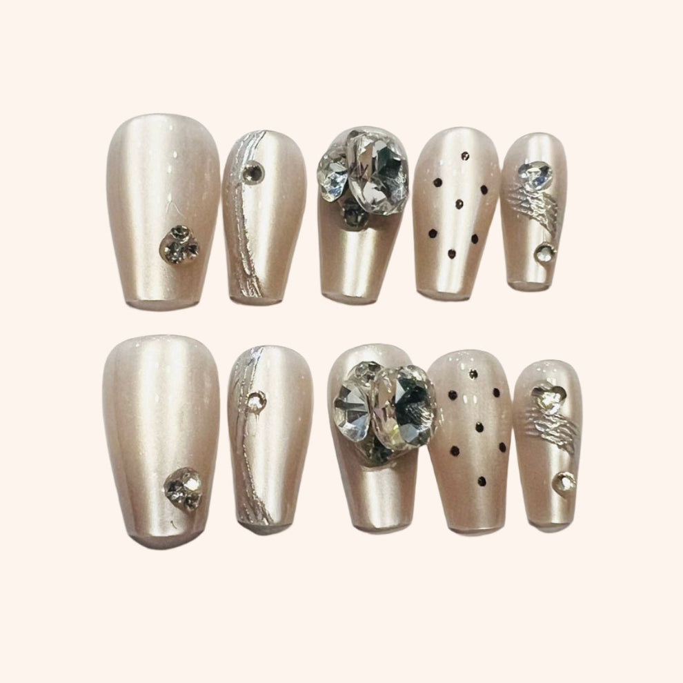 Press On Nails 10Pcs Code-Y Easy Beauty Nepal