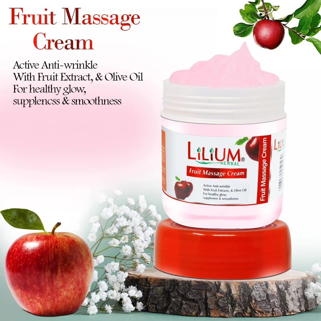 Lilium Fruit Massage Cream & Scrub 500GM Mask Queen Nepal