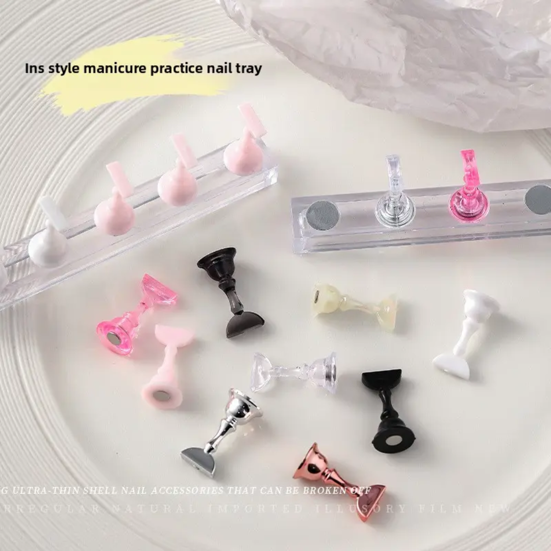 Magnetic Nail Practice & Display Stand Mask Queen Nepal