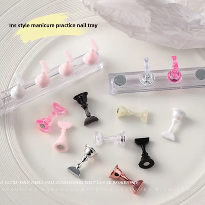 Magnetic Nail Practice & Display Stand Mask Queen Nepal