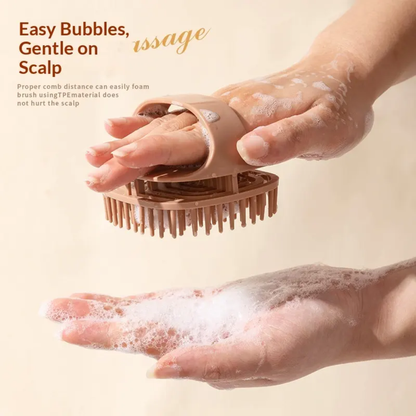 Japanese Style Hair Shampoo Brush, Scalp Massager Scrubber Mask Queen Nepal