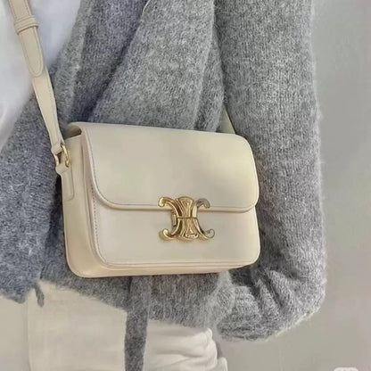Celine Triomphe White Shoulder Bag Easy Beauty Nepal