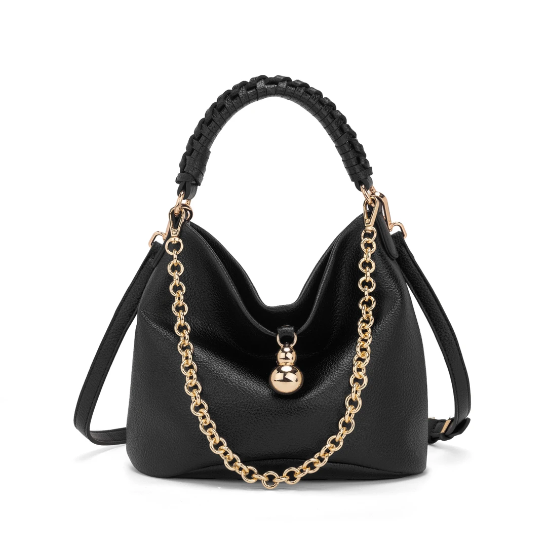 Braided Beauty Midnight Charm 'C Black Bag GAB-141 Mask Queen Nepal