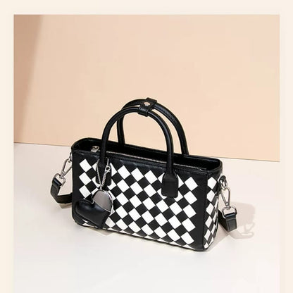 Stylish & Compact Checkered Shoulder Bag For Women Easy Beauty Nepal