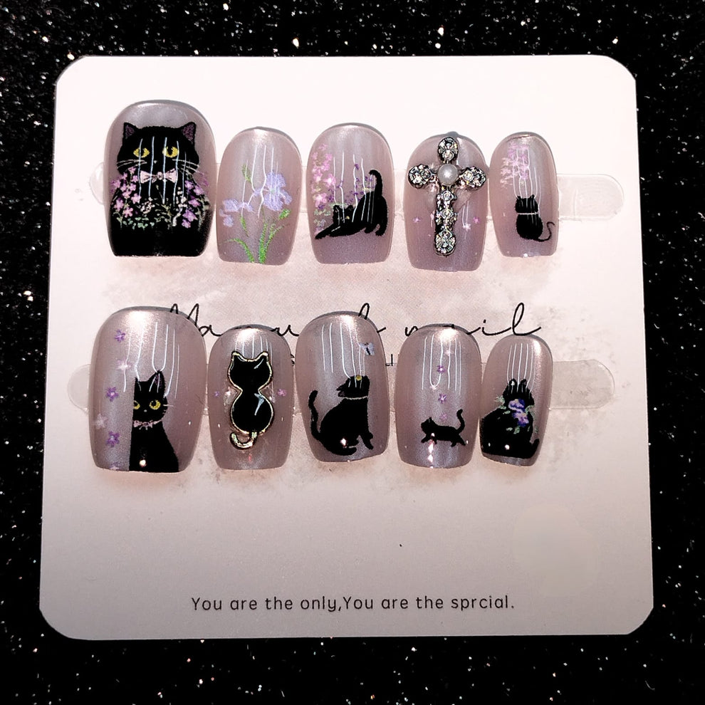 Press On Nails 10Pcs Code-Z Easy Beauty Nepal