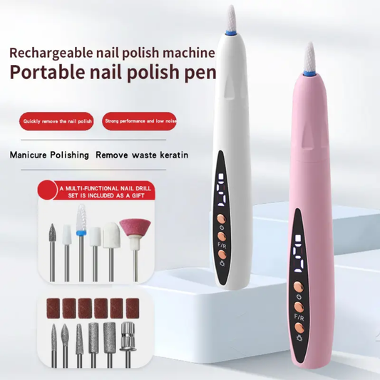 Mini 2-in-1 Rechargeable Nail Drill & UV Lamp （12800 RPM） Mask Queen Nepal