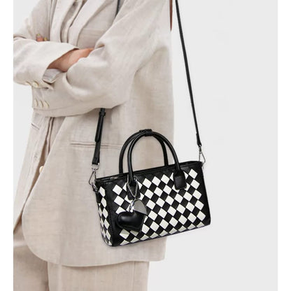 Stylish & Compact Checkered Shoulder Bag For Women Easy Beauty Nepal