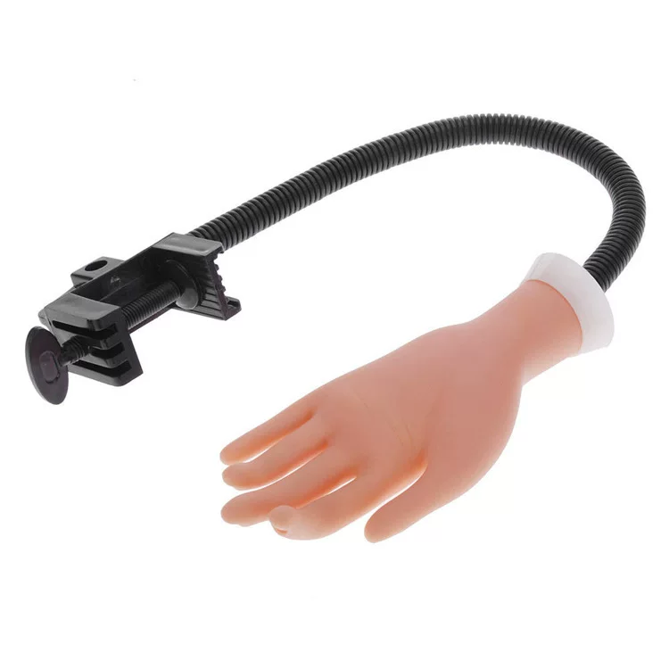 Flexible Gooseneck Nail Practice Hand With Desk Clamp Holder Mask Queen Nepal