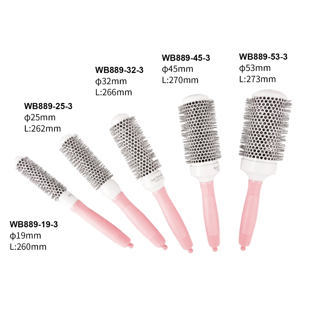 Professional Thermal Ceramic Round Brush — Salon Blowout Styling Mask Queen Nepal