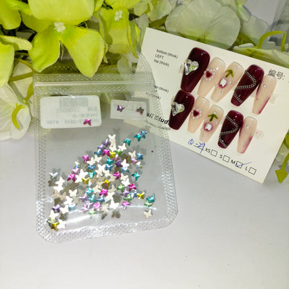 Colorful Mini Nail Art Decorations Rhinestones Mask Queen Nepal