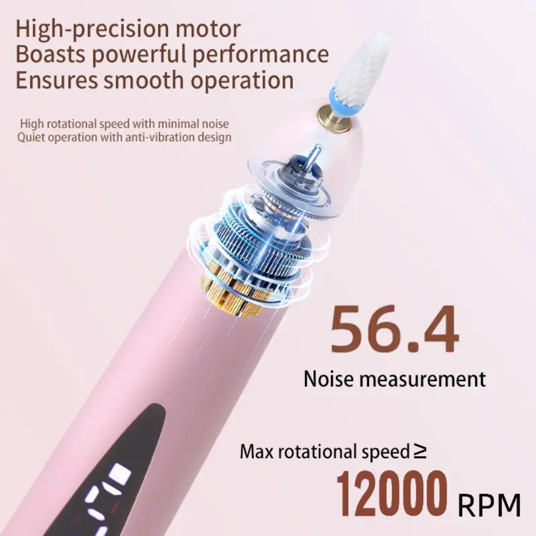 Mini 2-in-1 Rechargeable Nail Drill & UV Lamp （12800 RPM） Mask Queen Nepal
