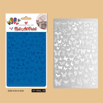 Nail Art Stamping Plate Mask Queen Nepal