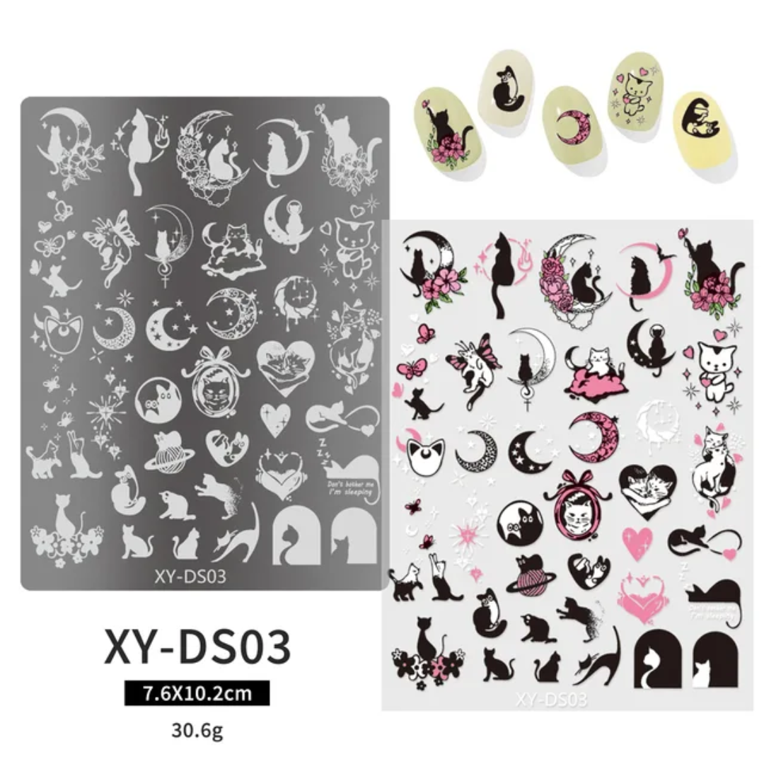 Nail Art Stamping Plate Mask Queen Nepal