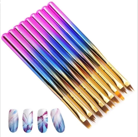 Nail Art Brush 8 Pieces Set Mask Queen Nepal