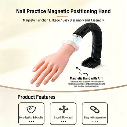 Magnetic Nail Art Practice Hand With Flexible Stand Mask Queen Nepal