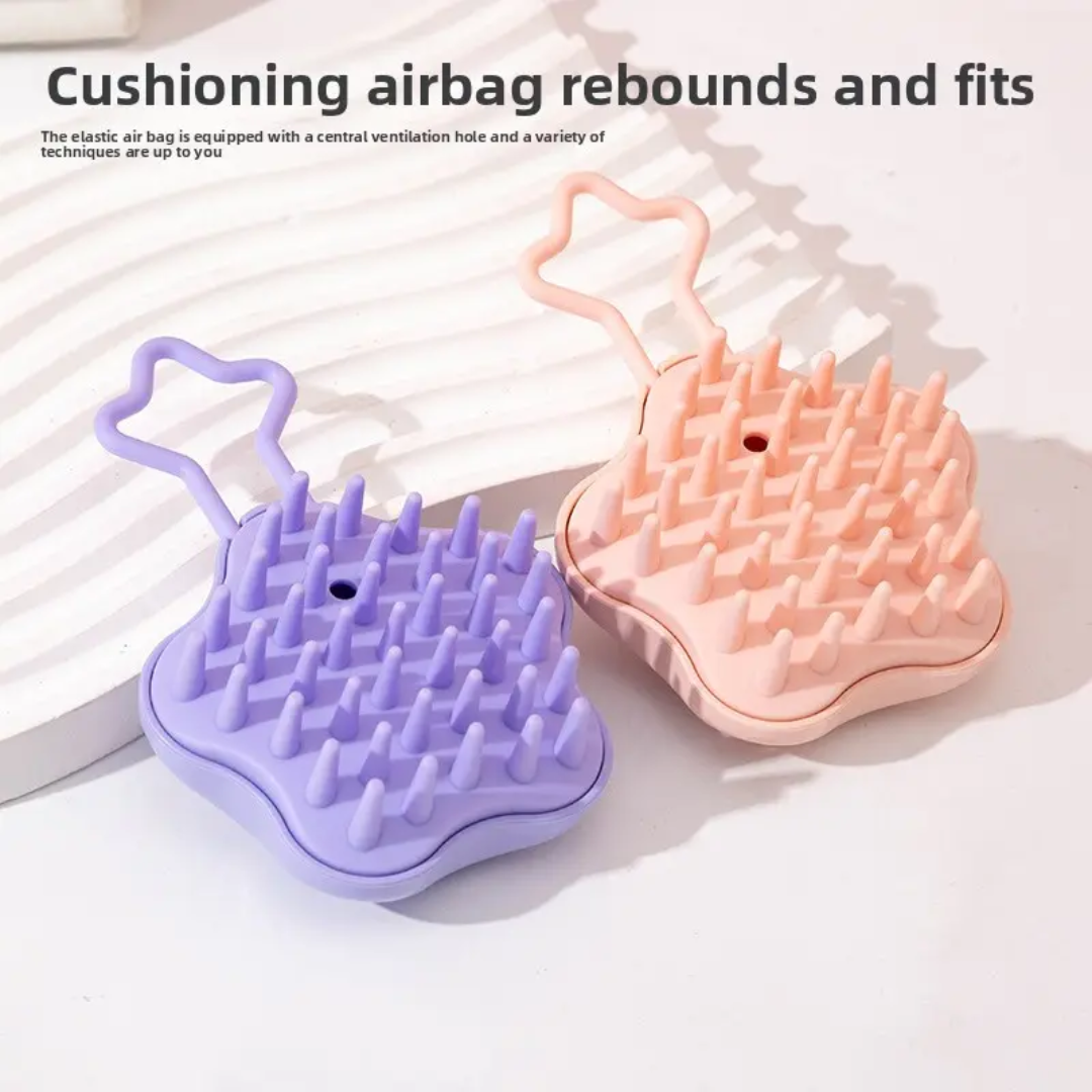 Cute Star Shaped Scalp Massage Shampoo Brush Mask Queen Nepal