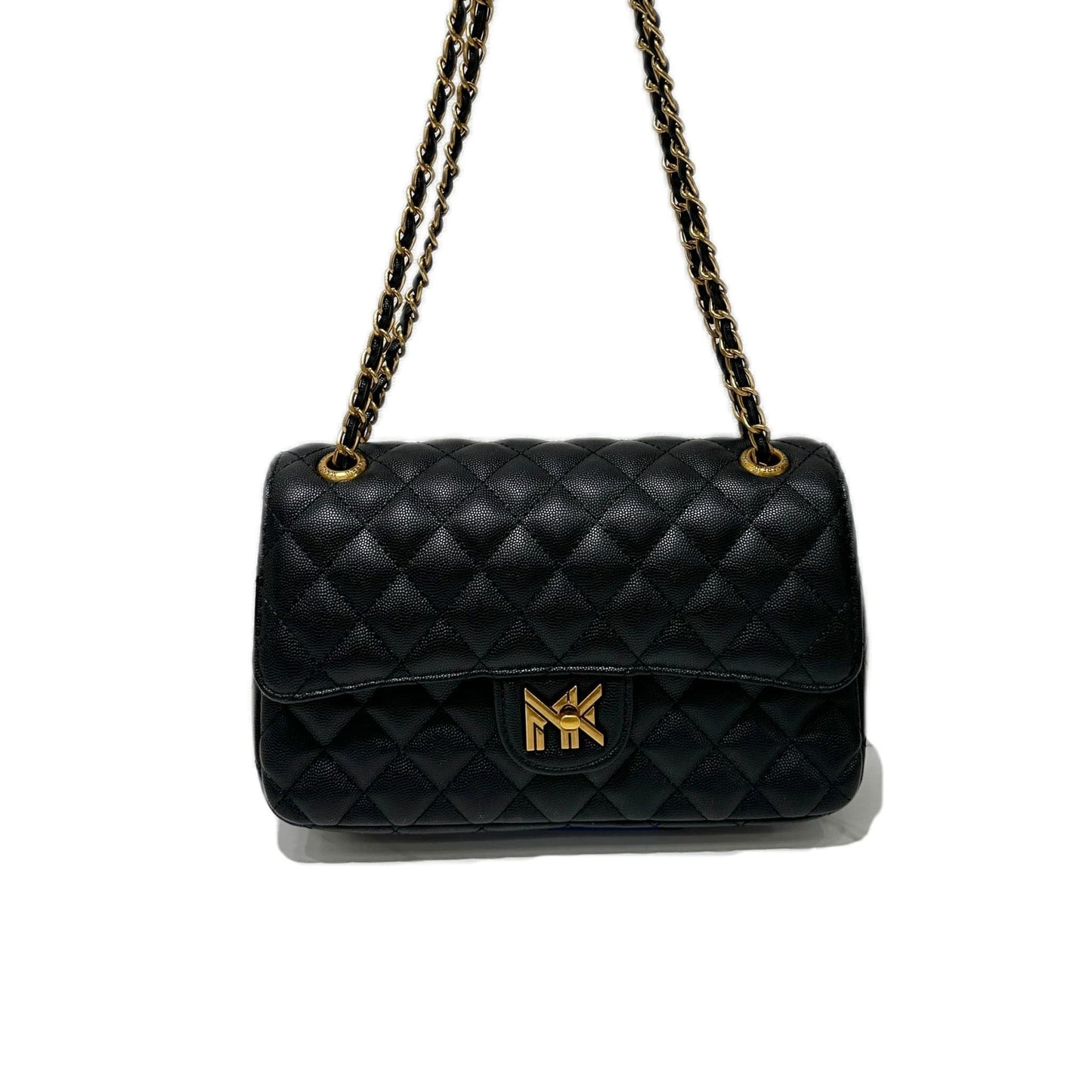 MK Black Leather Luxury Women Shoulder Bag Easy Beauty Nepal