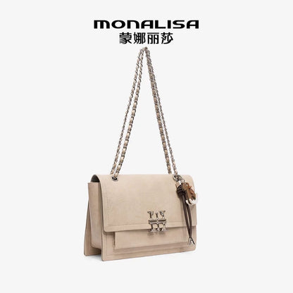 MonaLisa Woman's Leather Crossbody Bag Easy Beauty Nepal