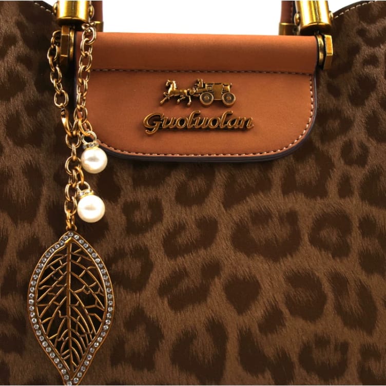 Womens Vintage Leopard Print Handbag Easy Beauty Nepal
