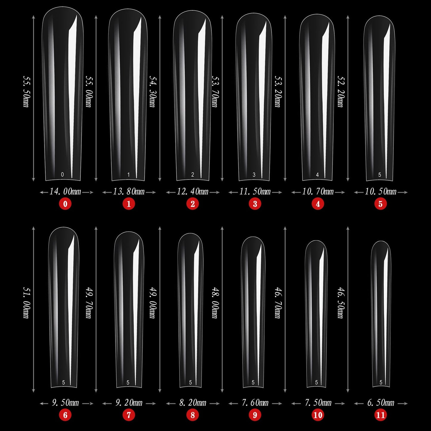 Fake Nail Tips Packet (500 Pcs) Mask Queen Nepal