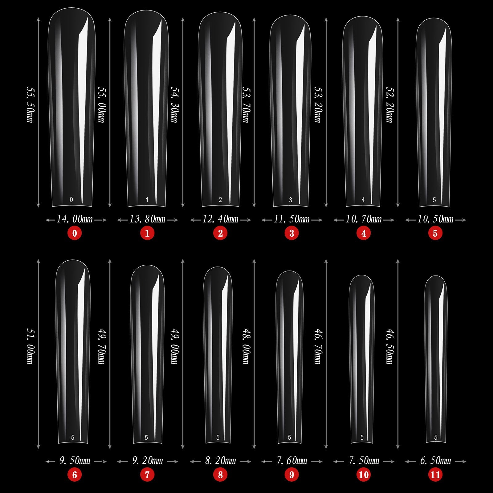 Fake Nail Tips Packet (500 Pcs) Mask Queen Nepal