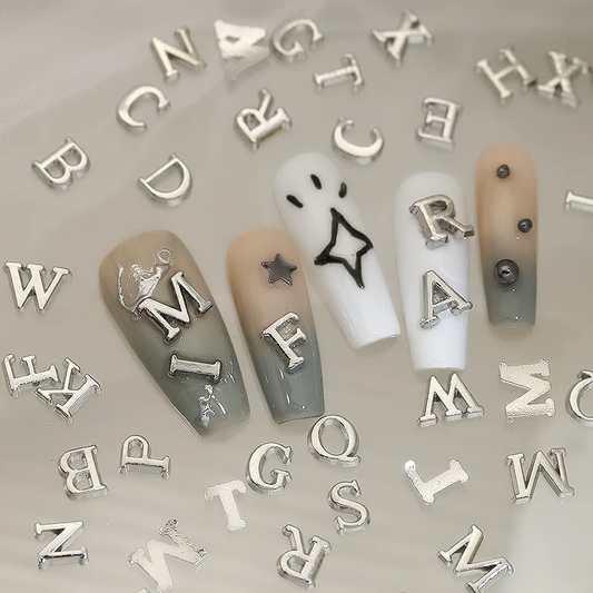 Alphabet Design Nail Art Rhinestone JS117-S1 Mask Queen Nepal