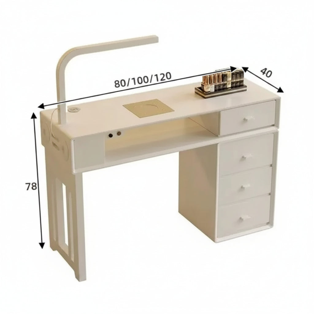 Multifunctional Manicure Table(LED Light +Dust Collector+Wireless Charge Mask Queen Nepal