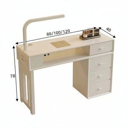 Multifunctional Manicure Table(LED Light +Dust Collector+Wireless Charge Mask Queen Nepal