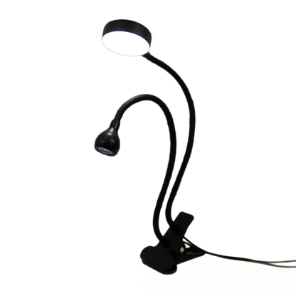 2-in-1 Clip-on LED Nail Lamp Desk Light — UV Nail Gel Dryer with Magnifying Style Lighting Mask Queen Nepal