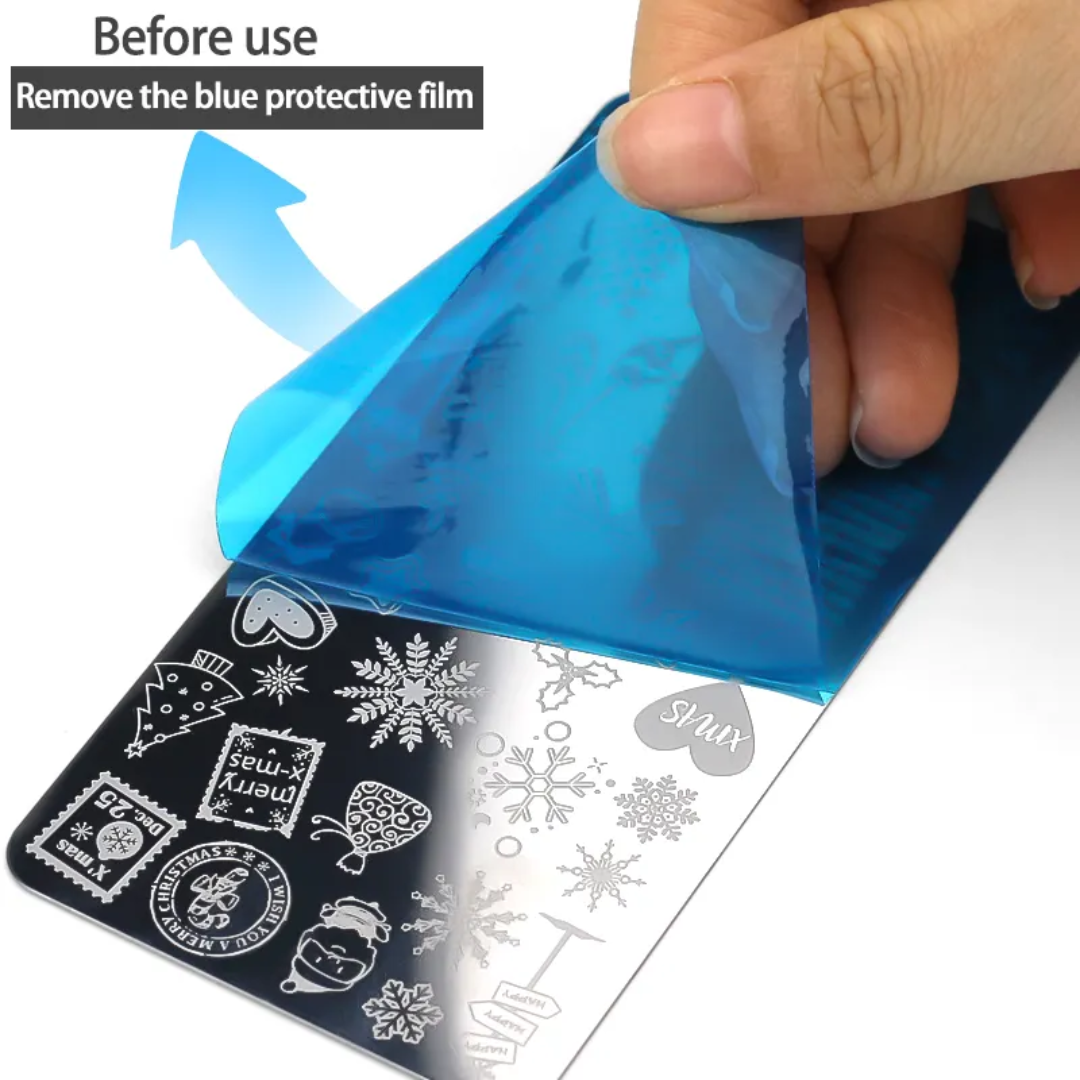 Nail Art Stamping Plate Mask Queen Nepal