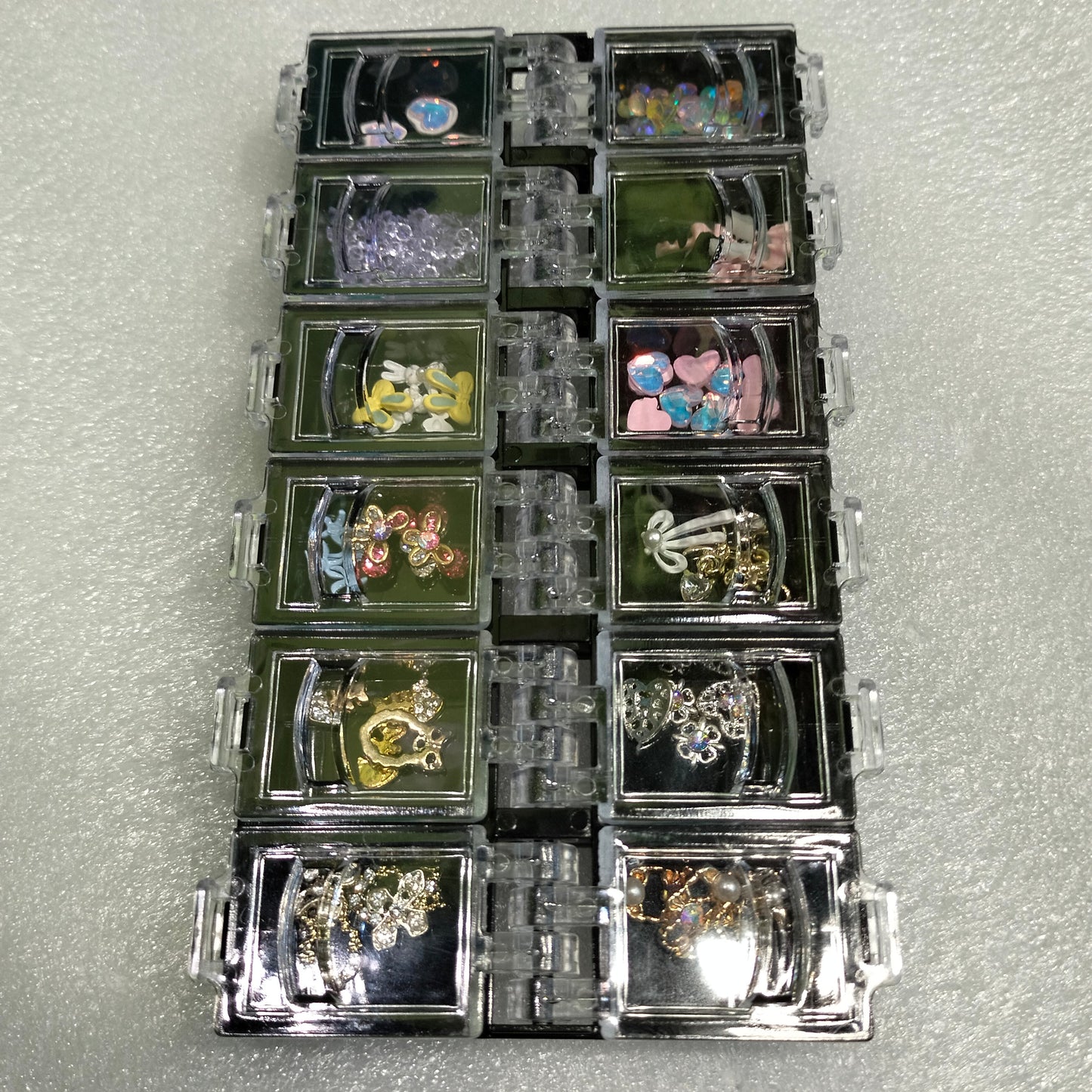 12 Grid Nail Art Stone Mask Queen Nepal