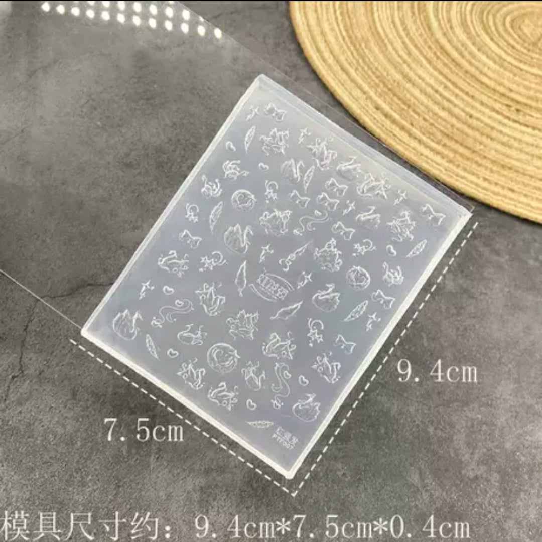 3D Acrylic Powder Sculpture Slicone Mold Mask Queen Nepal