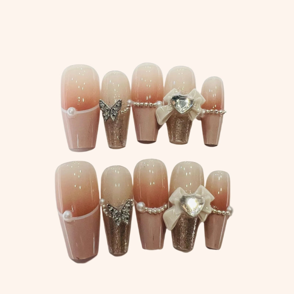 Press On Nails 10Pcs Code-Y Easy Beauty Nepal