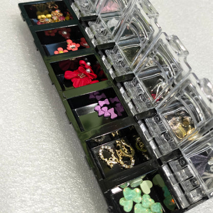 12 Grid Nail Art Stone Mask Queen Nepal