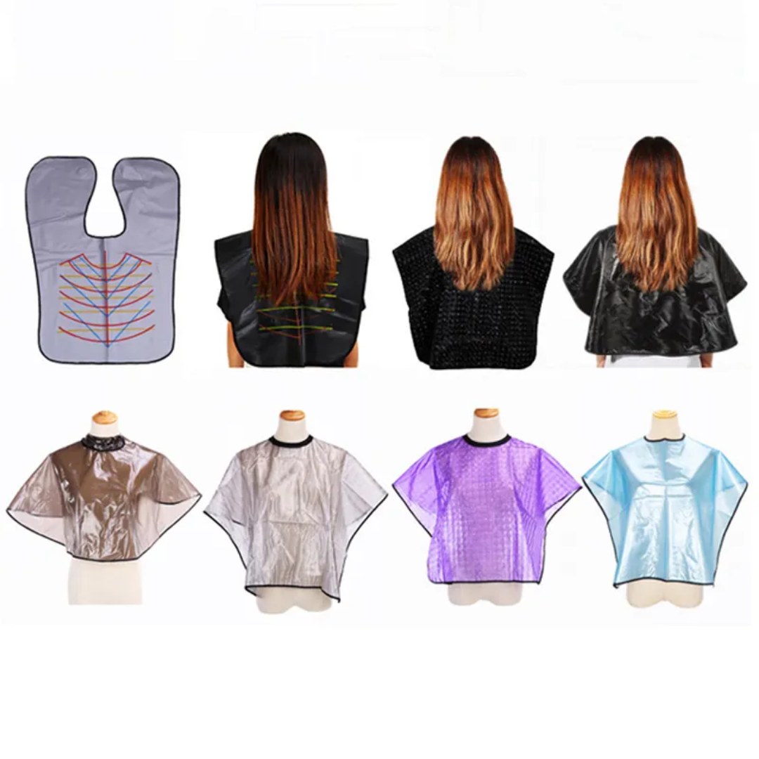 Professional Plastic Hairdressing Cape High Light Hair Dyeing Shawl Mask Queen Nepal