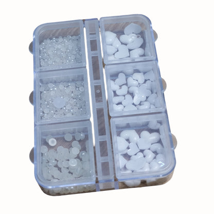 6 Grid Nail Stone Box Nail Art Rhinestone Mask Queen Nepal