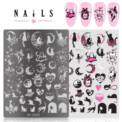 Nail Art Stamping Plate Mask Queen Nepal