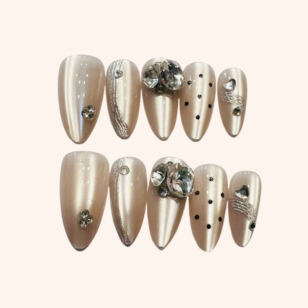 Press On Nails 10Pcs Code-Y Easy Beauty Nepal