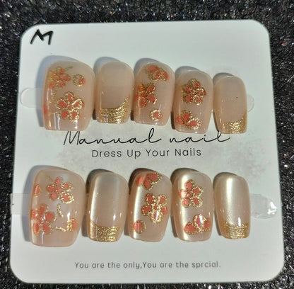 Press On Nails 10Pcs Code-Z Easy Beauty Nepal