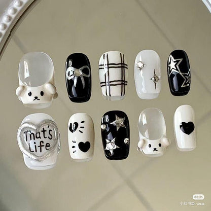 Press On Nails 10Pcs Code-Y Easy Beauty Nepal