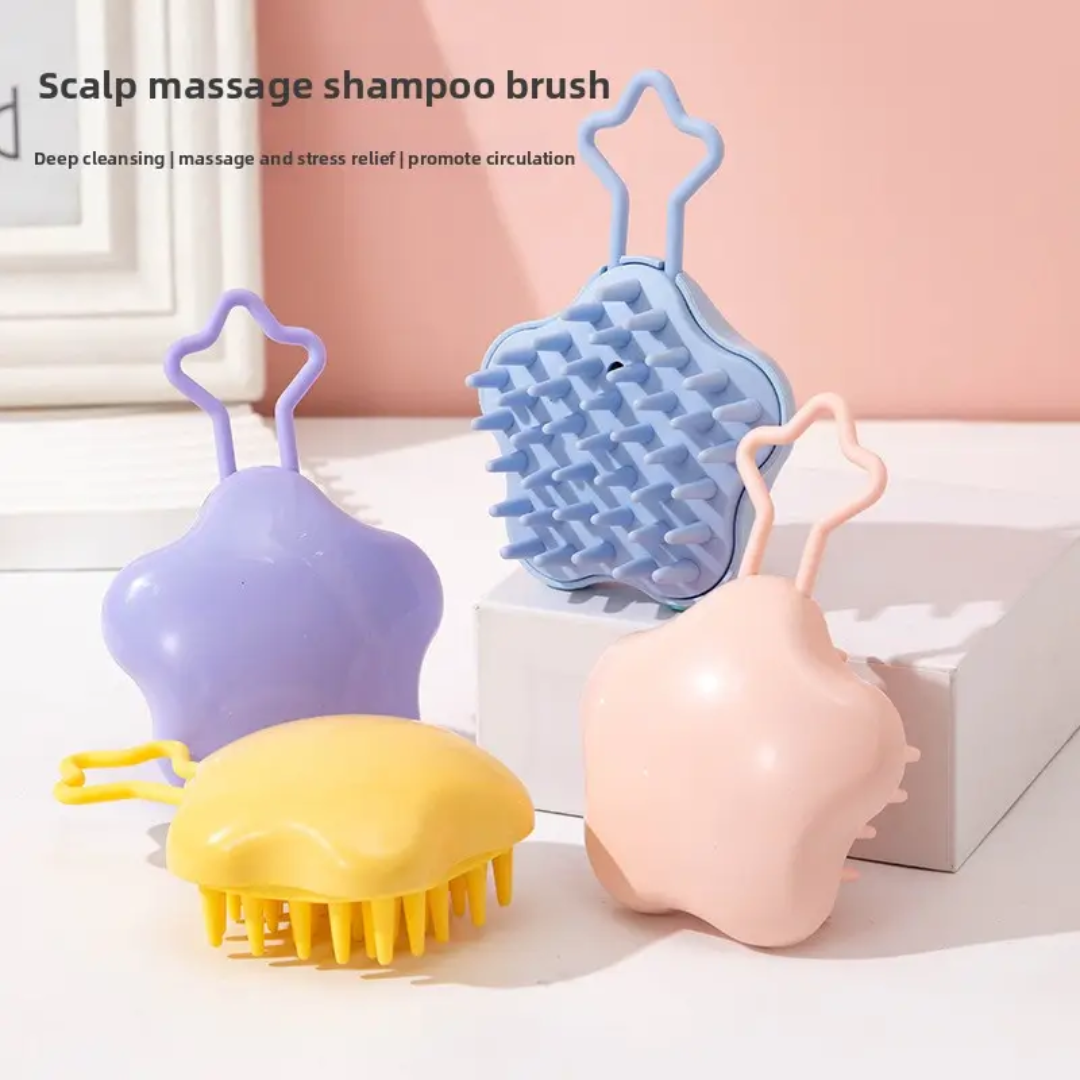 Cute Star Shaped Scalp Massage Shampoo Brush Mask Queen Nepal