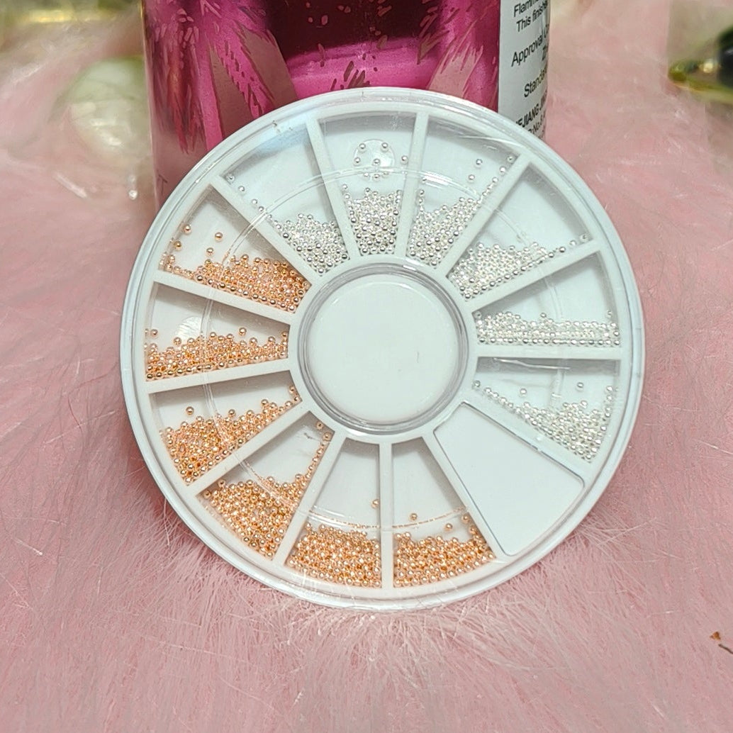 12 Grid Round Nail Art Stone