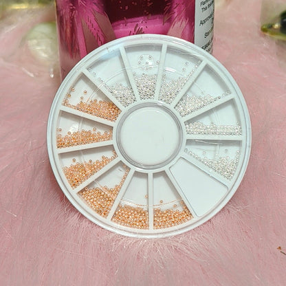 12 Grid Round Nail Art Stone