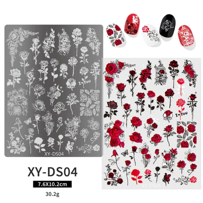 Nail Art Stamping Plate Mask Queen Nepal