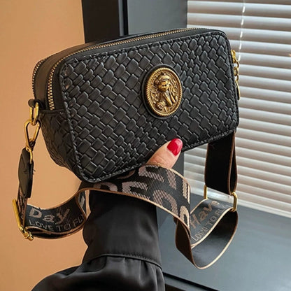 Metal Decorated Solid Color Simple Crossbody Bag Easy Beauty Nepal