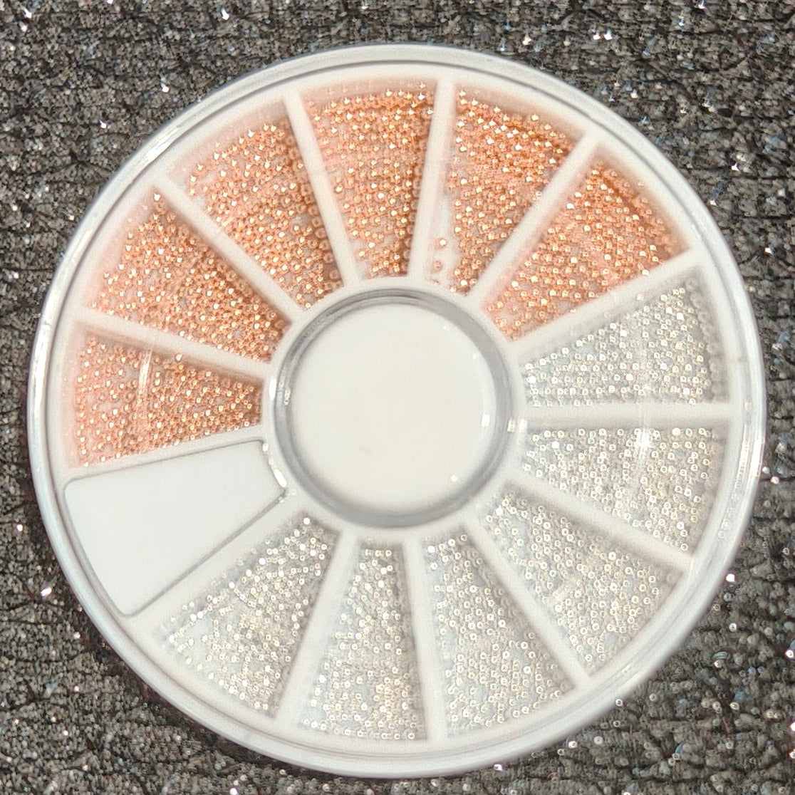 12 Grid Round Nail Art Stone