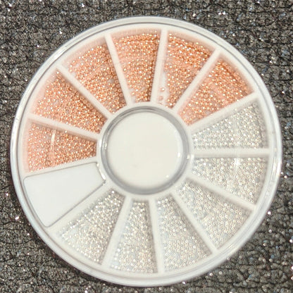 12 Grid Round Nail Art Stone