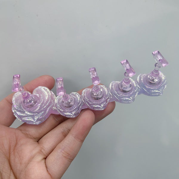 Nail Art Tips Stand Press On Stand Flower Mask Queen Nepal