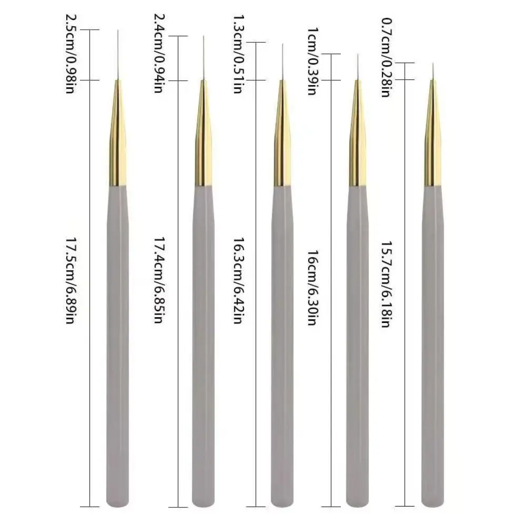 Acrylic Aurora Brush 6Pcs Set Mask Queen Nepal