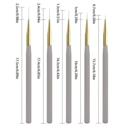 Acrylic Aurora Brush 6Pcs Set Mask Queen Nepal